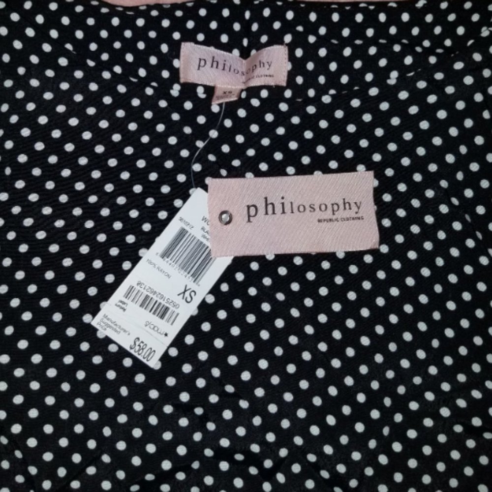 Philosophy XS Polka Dot Top